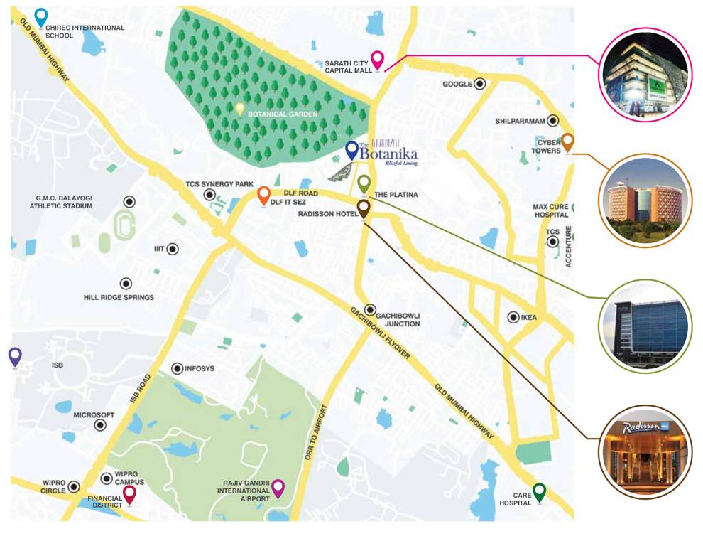  botanika tower a and tower b Location Plan