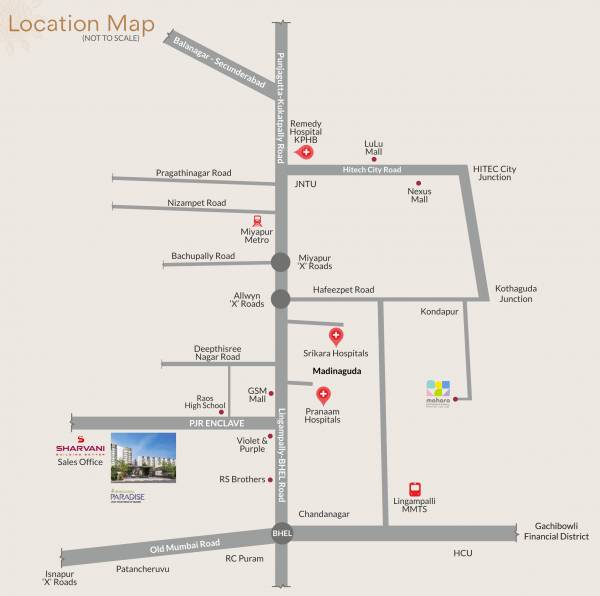 Location Plan sharvani-sree-hemadurga-paradise Location Plan