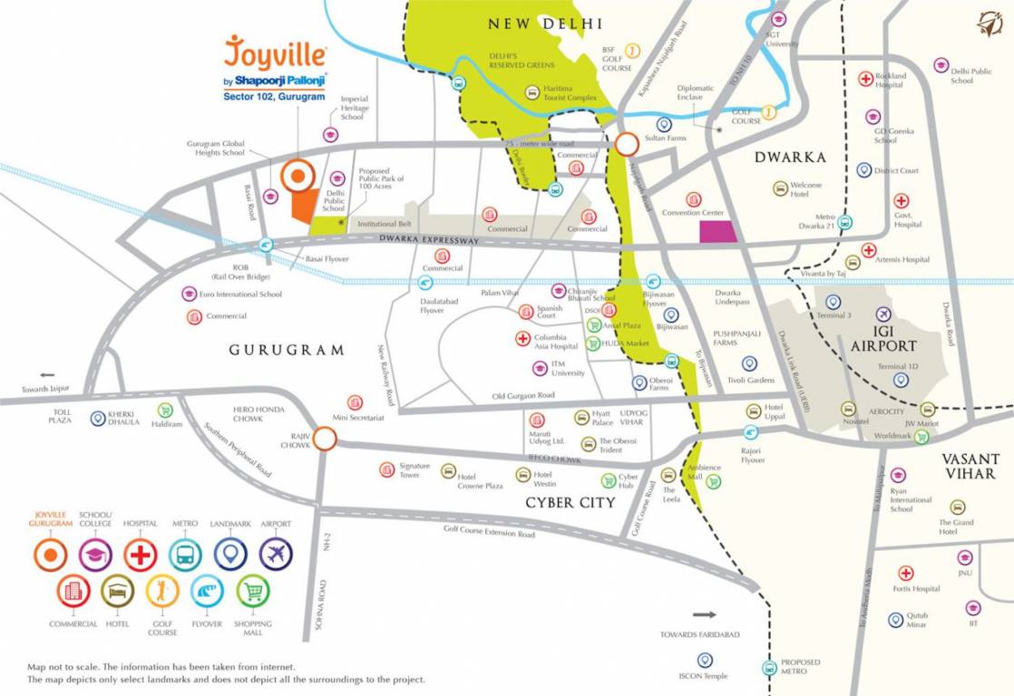  joyville gurugram phase iv Location Plan