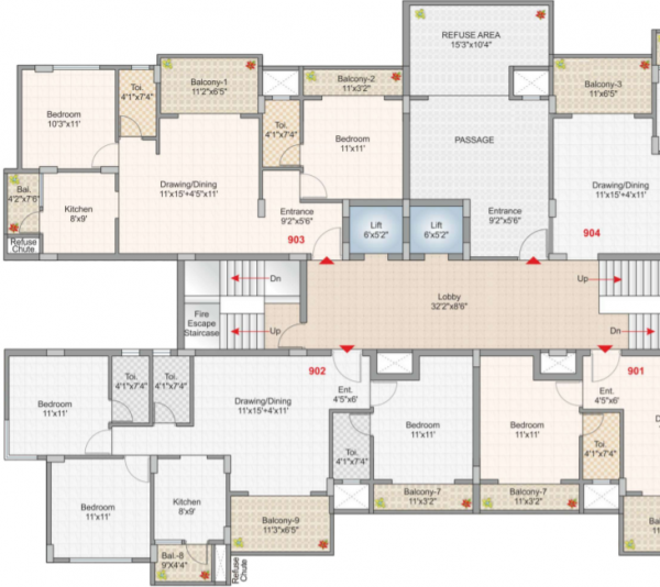  nagari-v Building B Cluster Plan