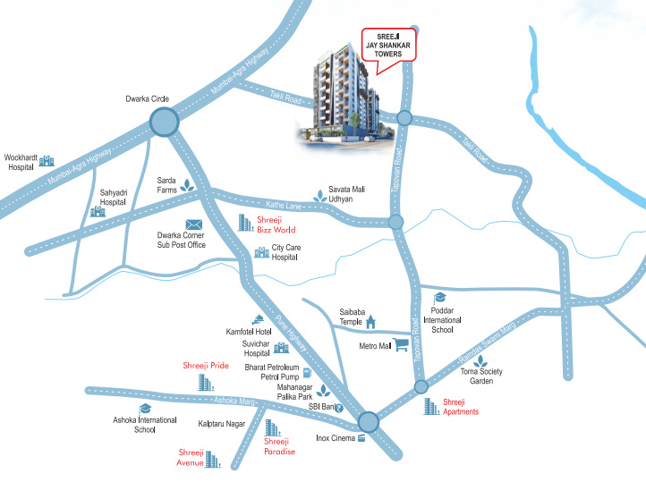  jay shankar towers Location Plan
