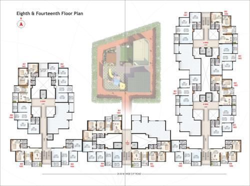  roongta-shree-tirumala-omkar-apartment Shree Tirumala Omkar Apartment A Wing Cluster Plan