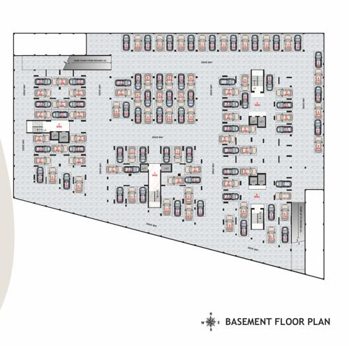  roongta-bellissimo Roongta Bellissimo Apartment A, B, C, D Wing Cluster Plan