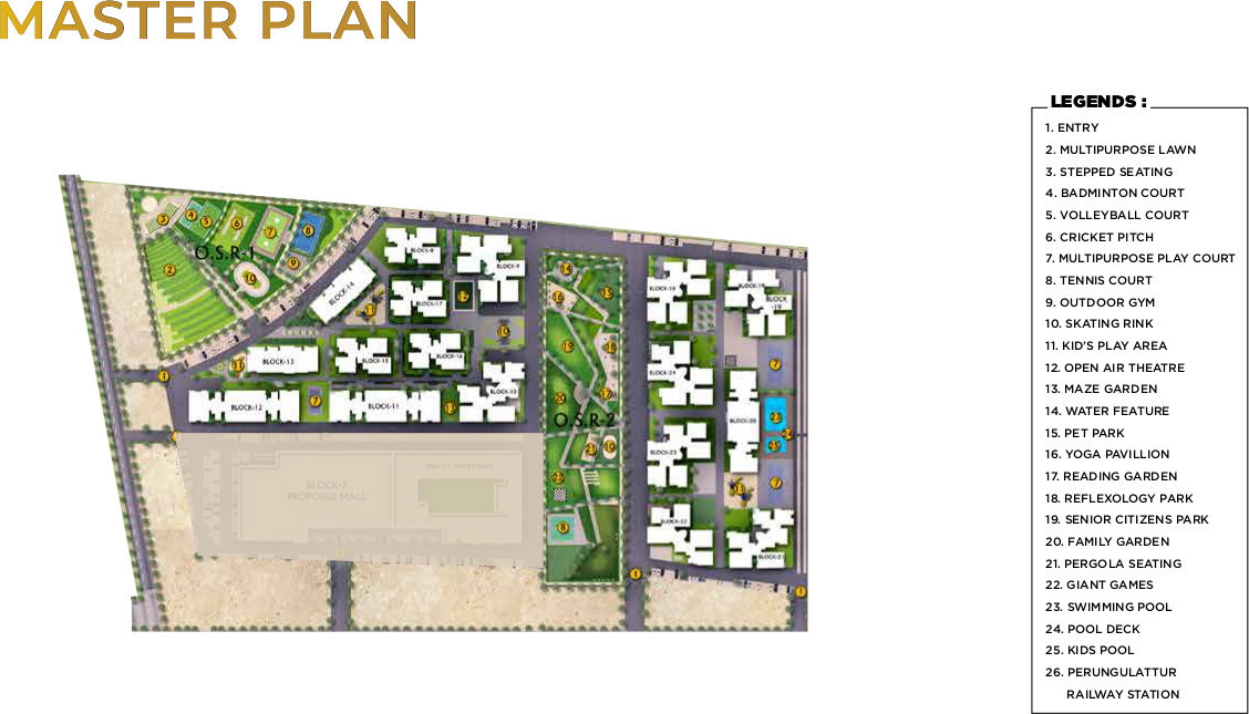  park 63 at shriram the gateway Master Plan