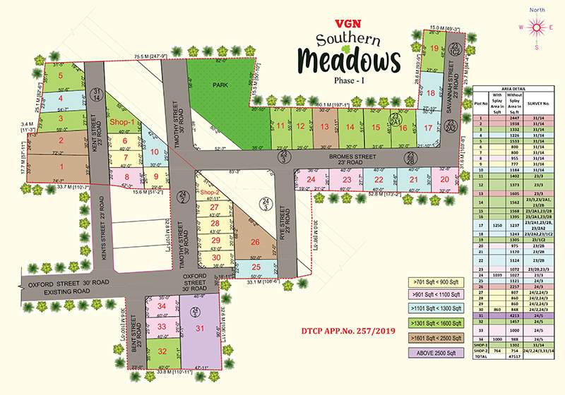  southern meadows Layout Plan