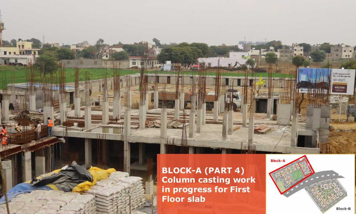  aayam Block A Construction Status Jan 22