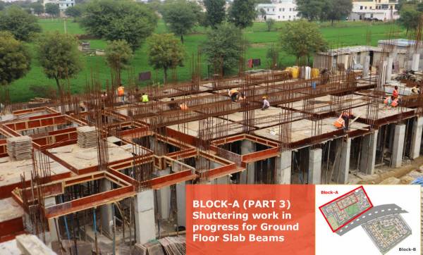  aayam Block B Construction Status Jan-22