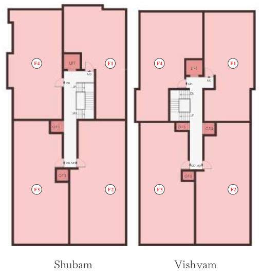  shubam and vishvam First Floor DAC Shubam And Vishvam Cluster Plan