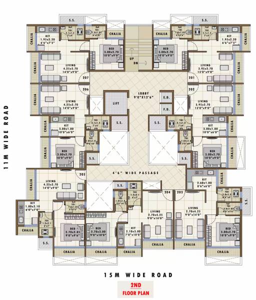  neelkanth-classic Neelkanth Classic Cluster Plan for 2nd Floor