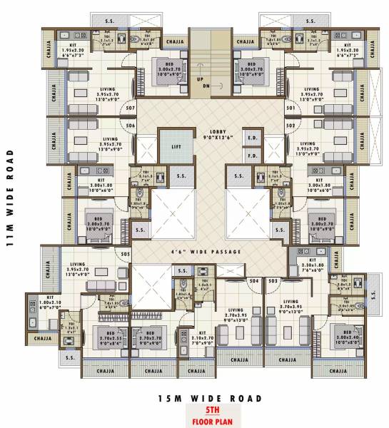 neelkanth-classic Neelkanth Classic Cluster Plan for 5th Floor
