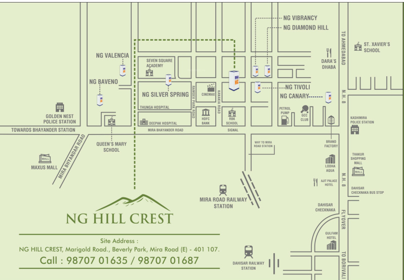  n g hill crest Location Plan