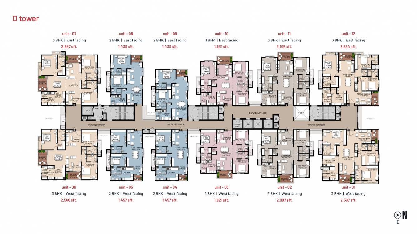  viva city Tower D Cluster Plan