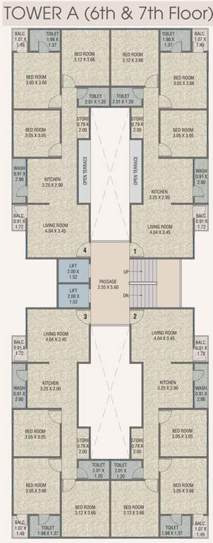  bliss Tower A Cluster Plan
