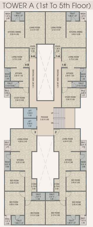  bliss Tower A Cluster Plan