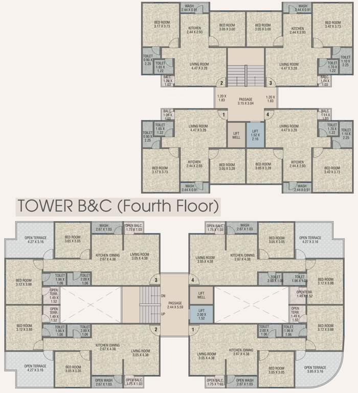  bliss Tower B Cluster Plan