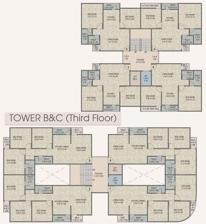  bliss Tower B Cluster Plan