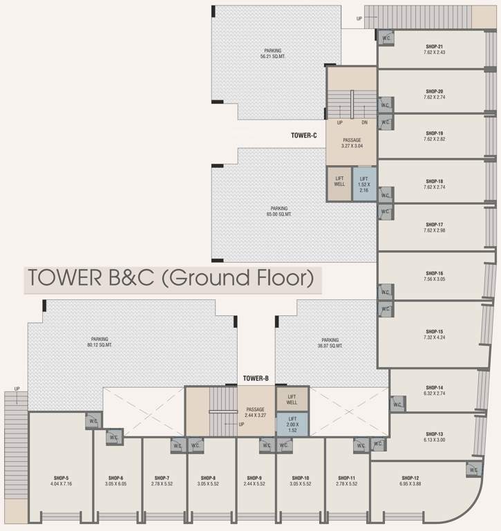  bliss Tower B Cluster Plan