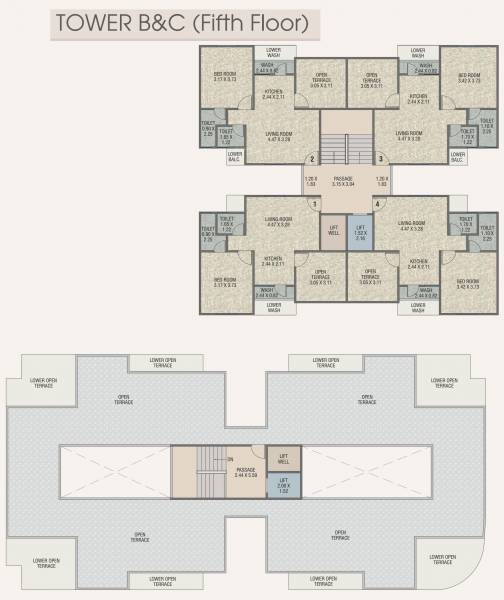 Tower B Cluster Plan bliss Tower B Cluster Plan