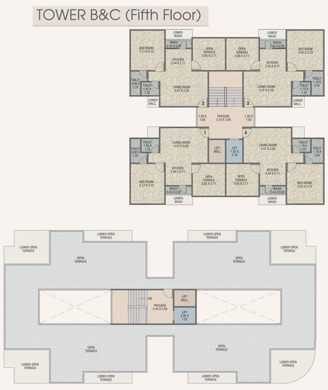  bliss Tower B Cluster Plan