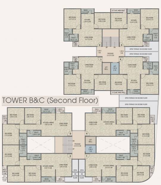  bliss Tower C Cluster Plan