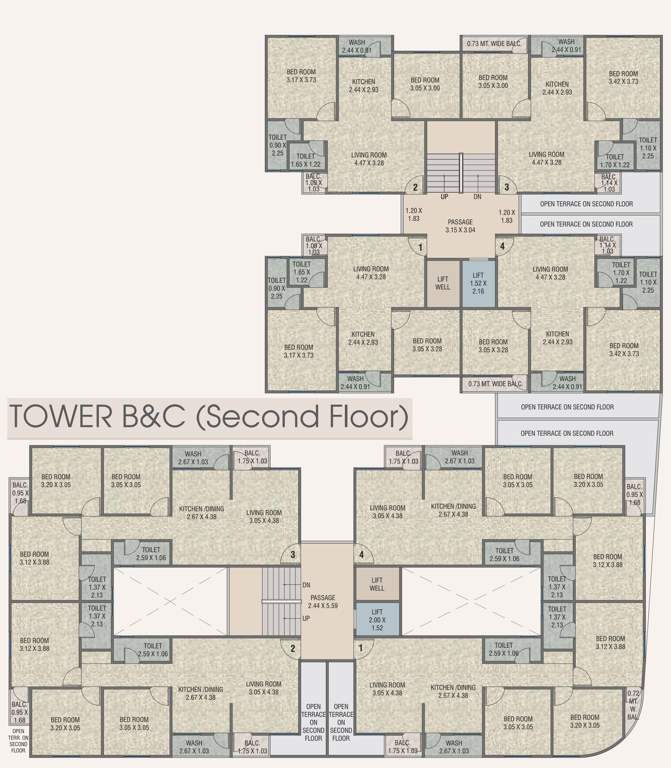  bliss Tower C Cluster Plan