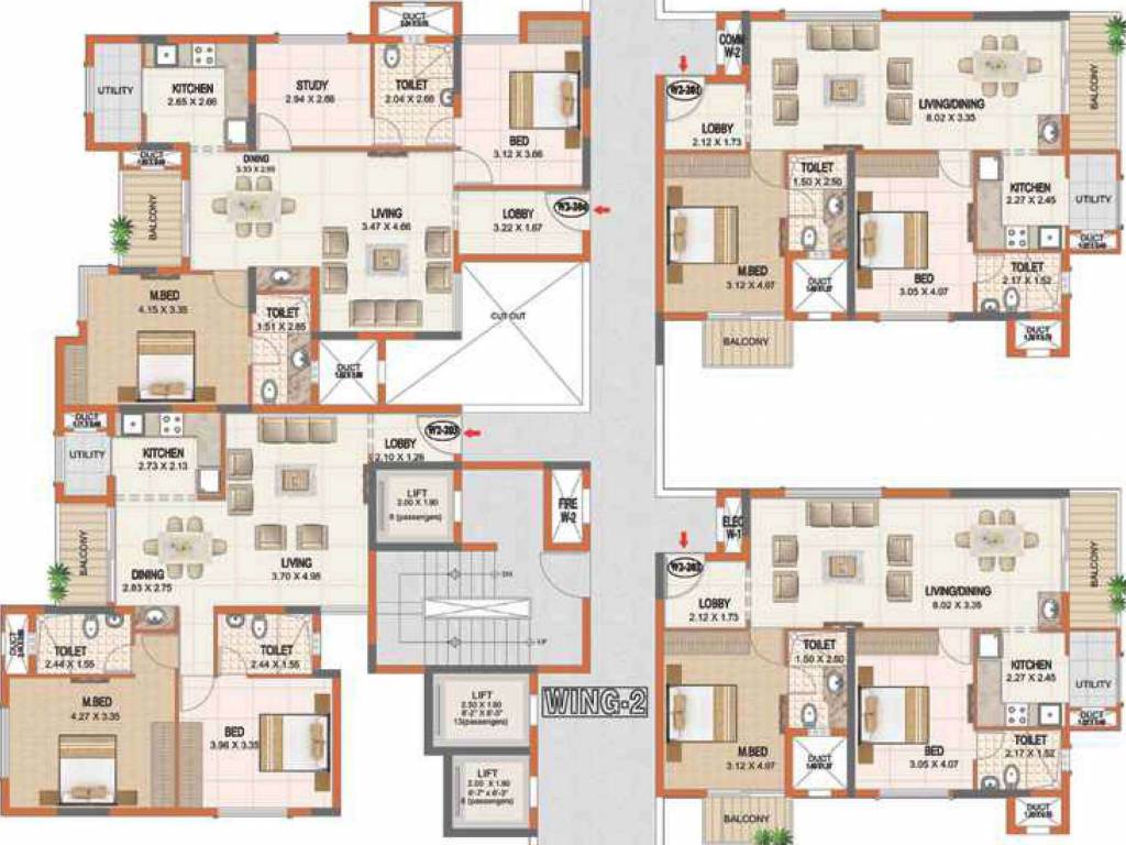  srikaram Wing 1 Cluster Plan