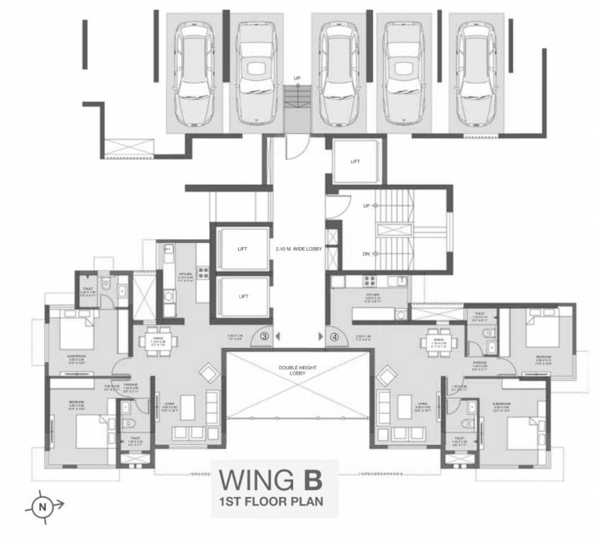  nest Wing B Cluster Plan for 1st Floor