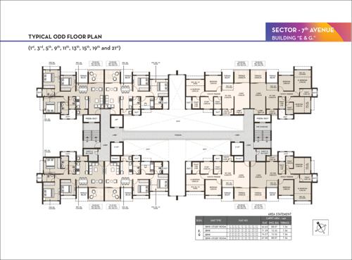 Building E Cluster Plan life-republic-sector-r7-7th-avenue-i-towers Building E Cluster Plan