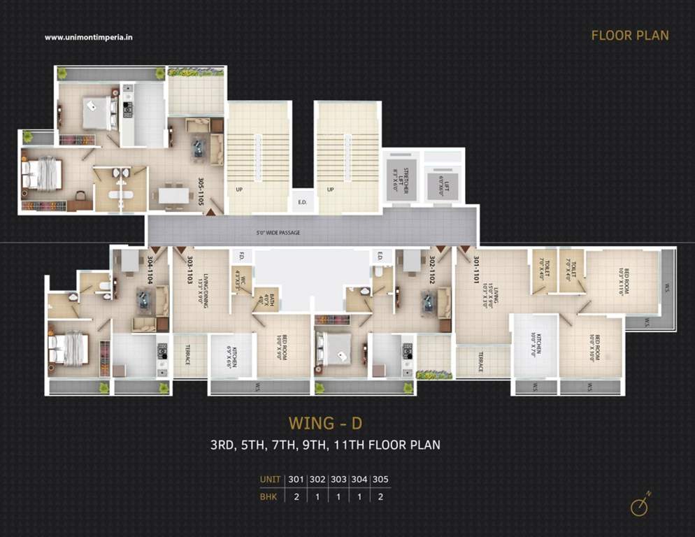  imperia Wing D  Residential Cluster Plan