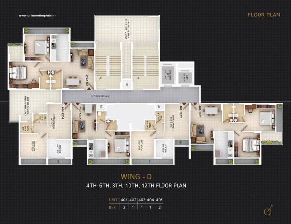  imperia Wing D- Residential Cluster Plan