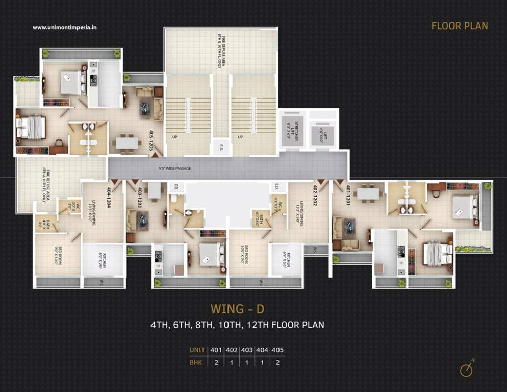  imperia Wing D  Residential Cluster Plan