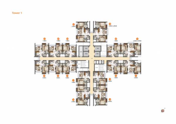 Tower 1 Cluster Plan quality-home-tower-1 Tower 1 Cluster Plan