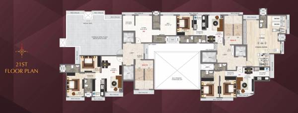  gurukripa-chs A Wing and B Wing Cluster Plan for 21th Floor