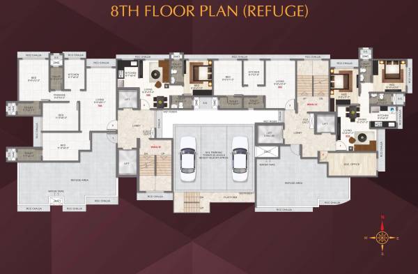  gurukripa-chs A Wing and B Wing Cluster Plan for 8th Floor