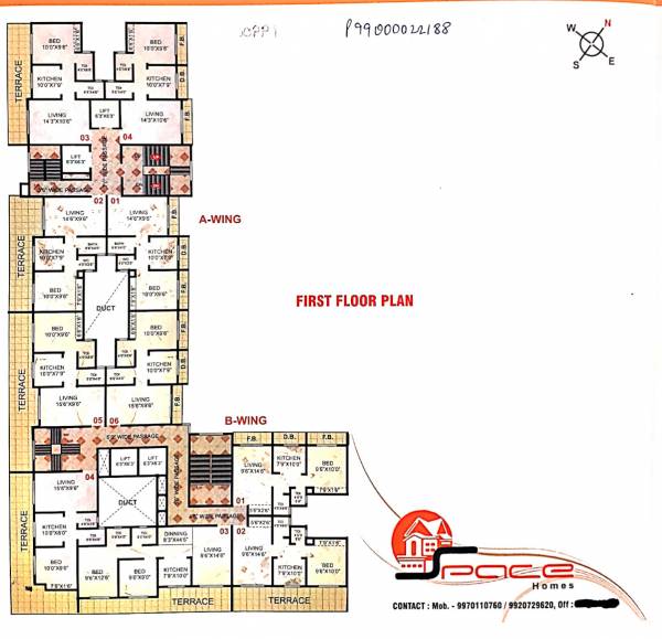  homes Majesty Cluster Plan for 1st Floor