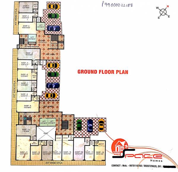 homes Majesty Cluster Plan for ground Floor
