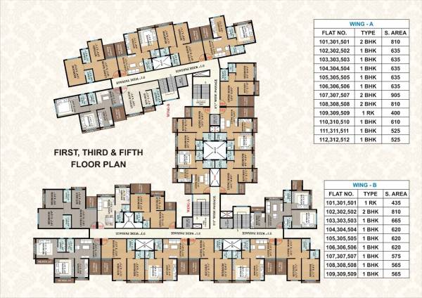  aradhna Sagar Aradhna A Wing Cluster Plan
