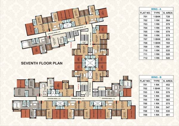  aradhna Sagar Aradhna B Wing Cluster Plan