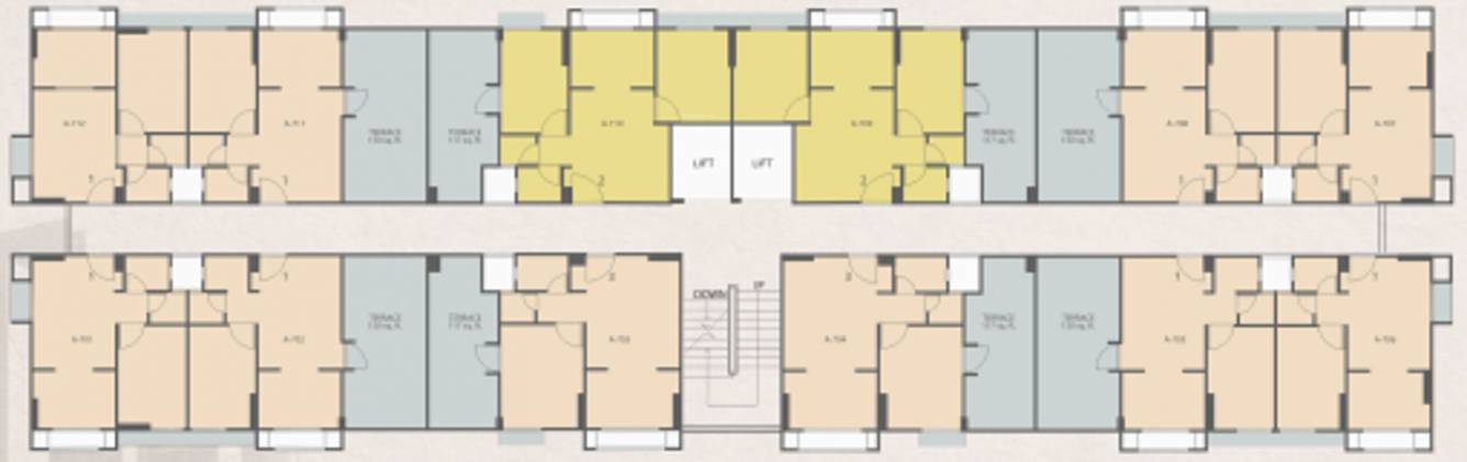  omshanti raj niwas Block A Cluster Plan
