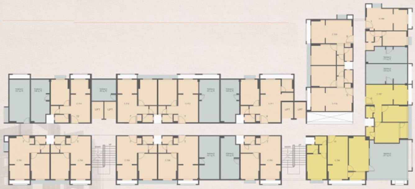  omshanti raj niwas Block C Cluster Plan