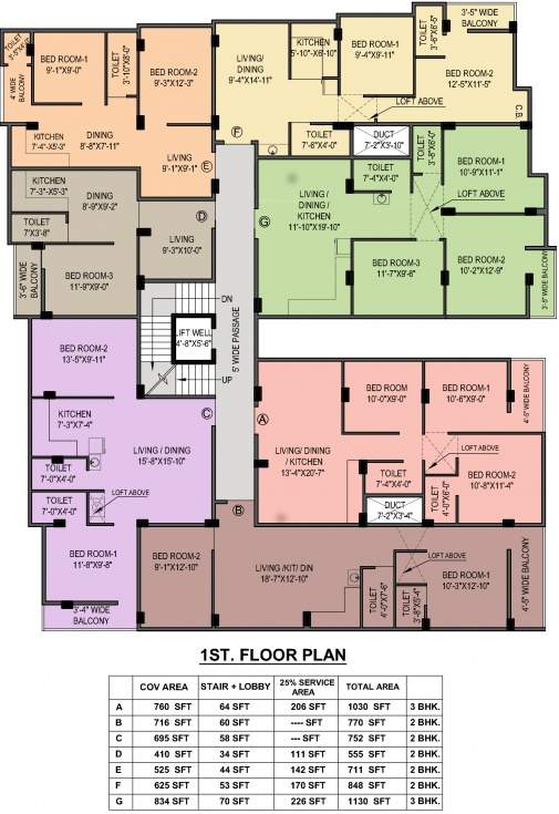  radharani apartment Radharani Apartment Cluster Plan