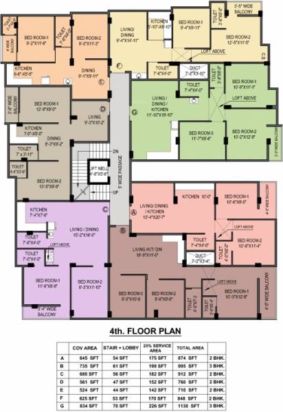  radharani-apartment Radharani Apartment Cluster Plan