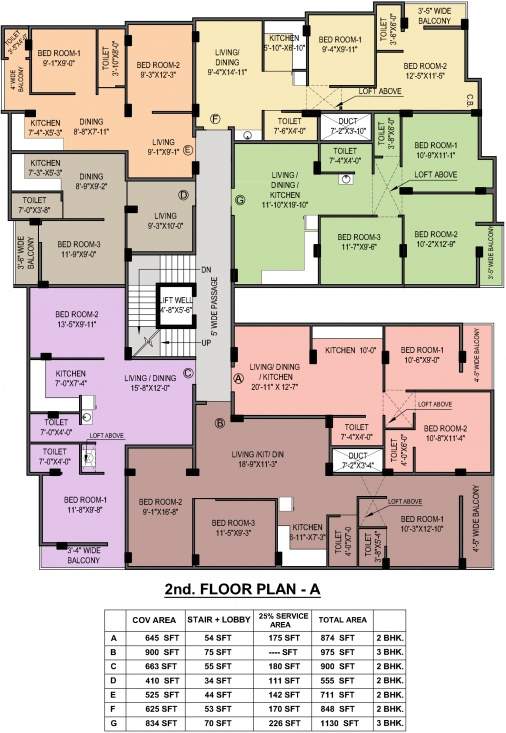  radharani apartment Radharani Apartment Cluster Plan