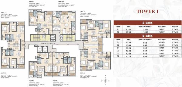 Tower 1 Cluster Plan newtown Tower 1 Cluster Plan