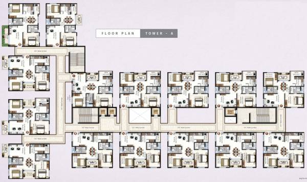  aventino Tower A Cluster Plan for Typical Floor