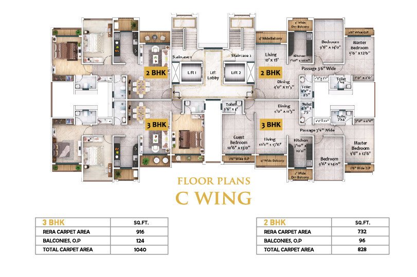  greens  Dummy Tower 1 Cluster Plan