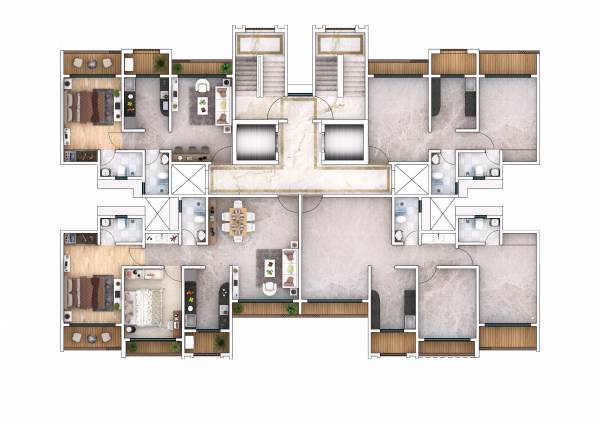  greens- Dummy Tower 1 Cluster Plan