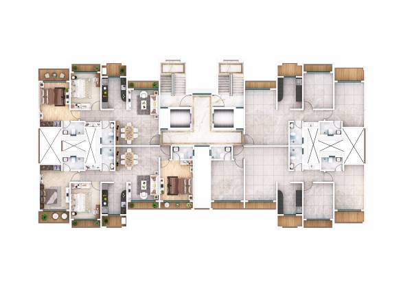  greens- Dummy Tower 1 Cluster Plan