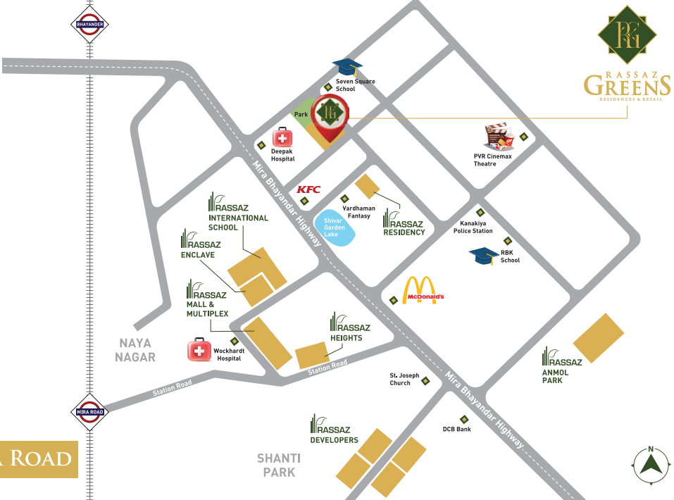  greens  Location Plan