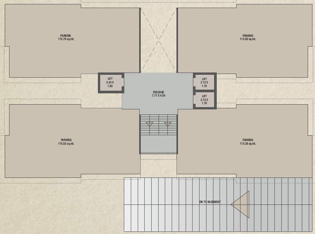  red coral hamptons Tower A Cluster Plan